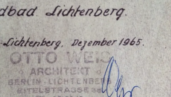 Otto Weis – Mit Rudolf Gleye verbunden: Lebensweg und Leistung eines Lichtenberger Baubeamten anläßlich seines 145. Geburtstages